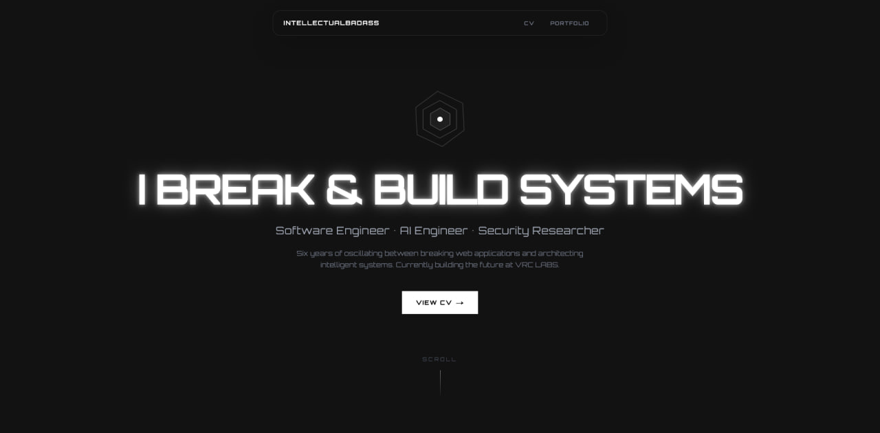 Intellectual Badass — website screenshot